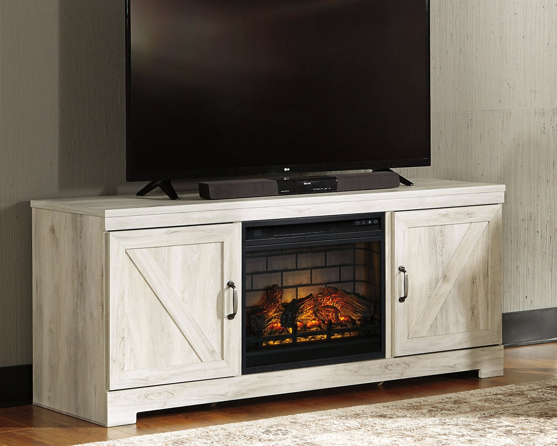 Bellaby tv store stand with fireplace