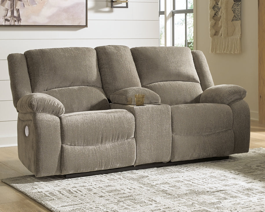 Draycoll DBL REC PWR Loveseat w/Console