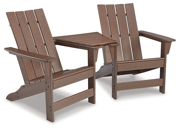 Ashley Express - Emmeline 2 Adirondack Chairs with Connector Table