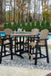 Ashley Express - Fairen Trail Outdoor Bar Table and 4 Barstools