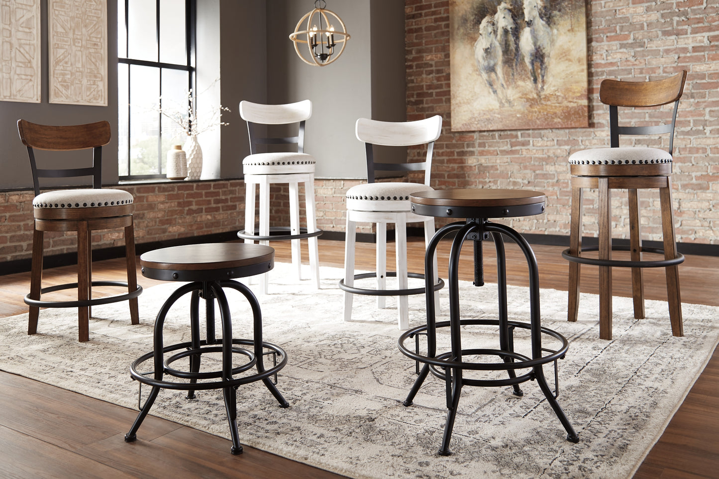 Ashley Express - Valebeck Swivel Barstool (2/CN)