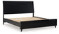 Danziar King Panel Bed with Mirrored Dresser