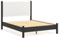 Cadmori Queen Upholstered Panel Bed with Dresser and 2 Nightstands