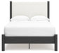 Ashley Express - Cadmori Full Upholstered Panel Bed with 2 Nightstands