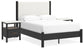 Ashley Express - Cadmori Full Upholstered Panel Bed with 2 Nightstands