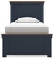 Landocken Twin Panel Bed with Dresser and 2 Nightstands