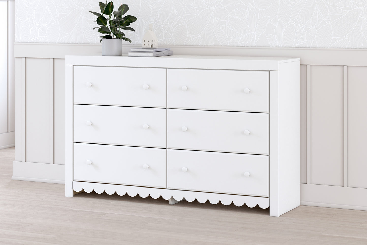 Mollviney Twin Panel Bed with Dresser and Nightstand