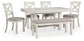 Robbinsdale Dining Table and 4 Chairs and Bench