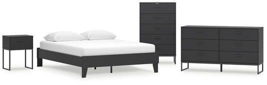 Ashley Express - Socalle Queen Platform Bed with Dresser, Chest and Nightstand
