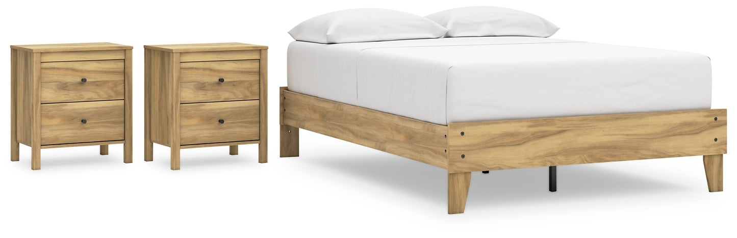 Ashley Express - Bermacy Full Platform Bed with 2 Nightstands