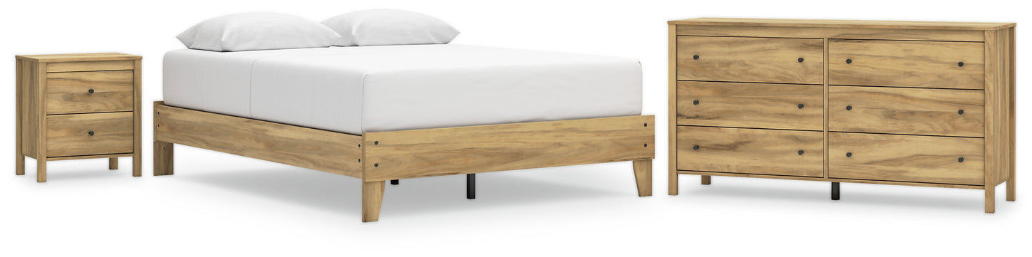 Ashley Express - Bermacy Queen Platform Bed with Dresser and Nightstand