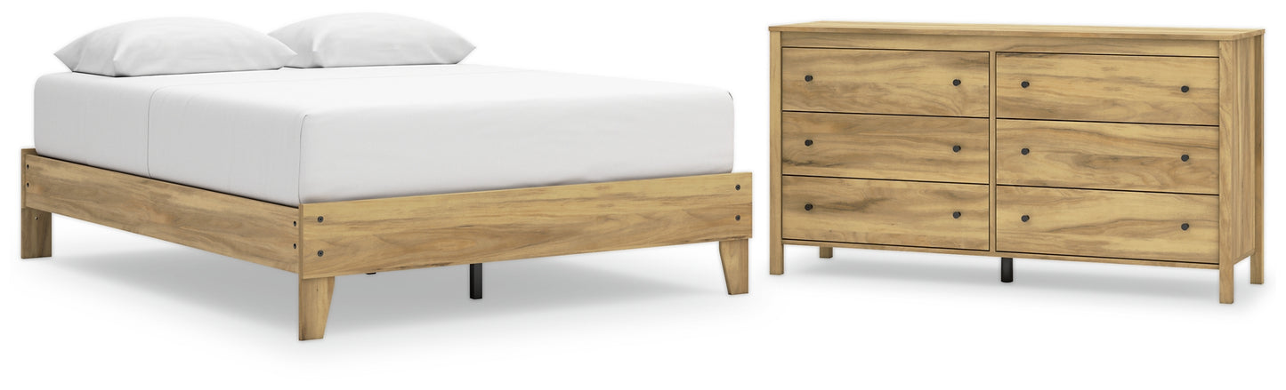 Ashley Express - Bermacy Queen Platform Bed with Dresser