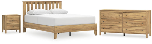 Ashley Express - Bermacy Queen Platform Panel Bed with Dresser and Nightstand