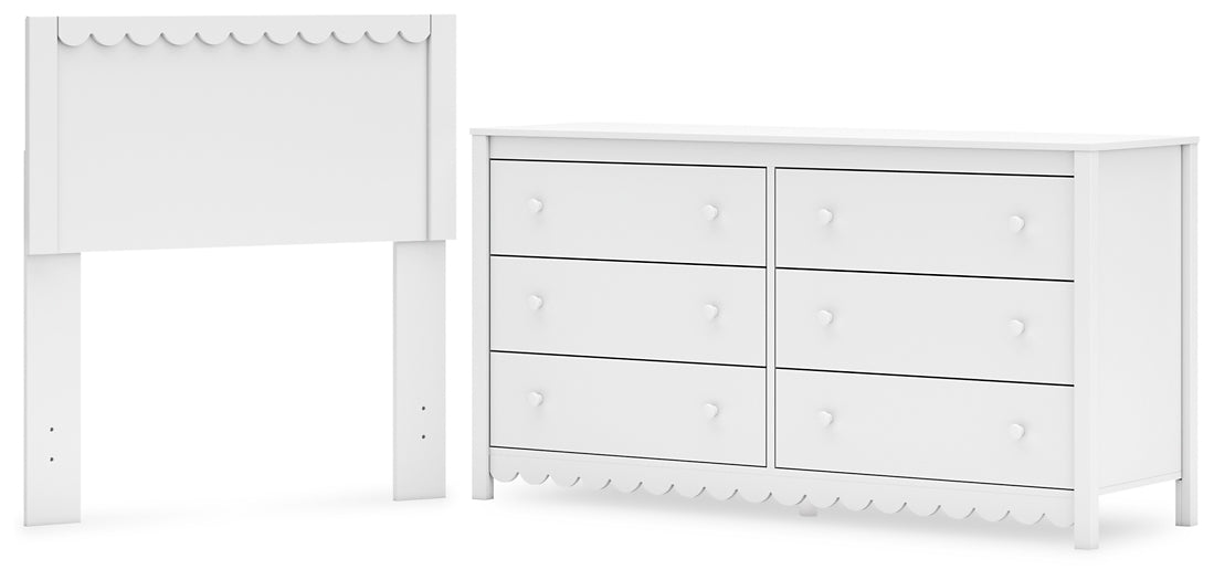 Ashley Express - Hallityn Twin Panel Headboard with Dresser