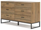 Ashley Express - Deanlow Twin Panel Headboard with Dresser and 2 Nightstands