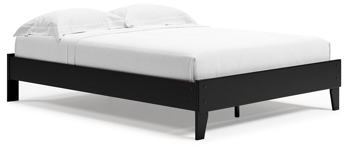 Ashley Express - Finch Queen Platform Bed with Dresser and 2 Nightstands