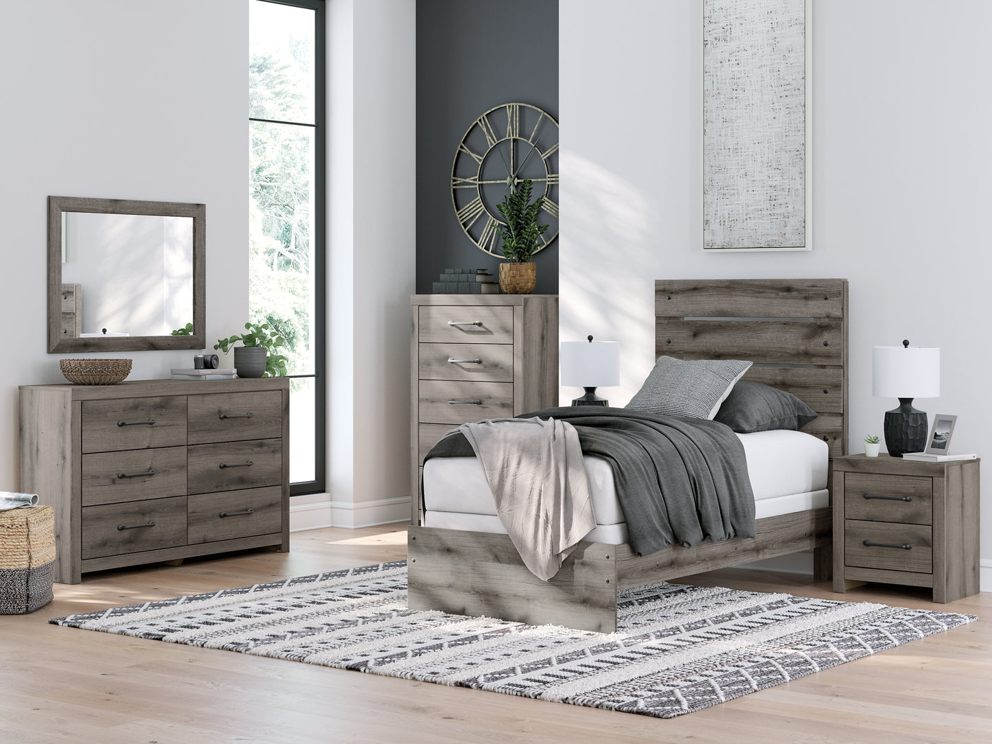 Ashley Express - Graystorm Twin Panel Bed