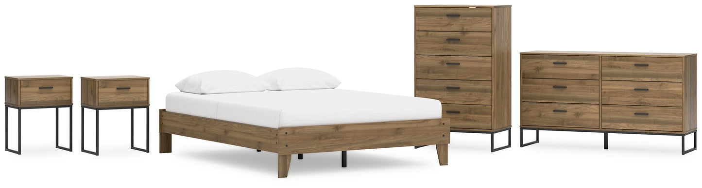 Ashley Express - Deanlow Queen Platform Bed with Dresser, Chest and 2 Nightstands