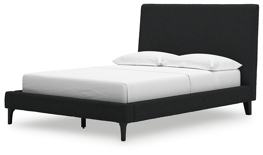 Cadmori Full Upholstered Bed with 2 Nightstands