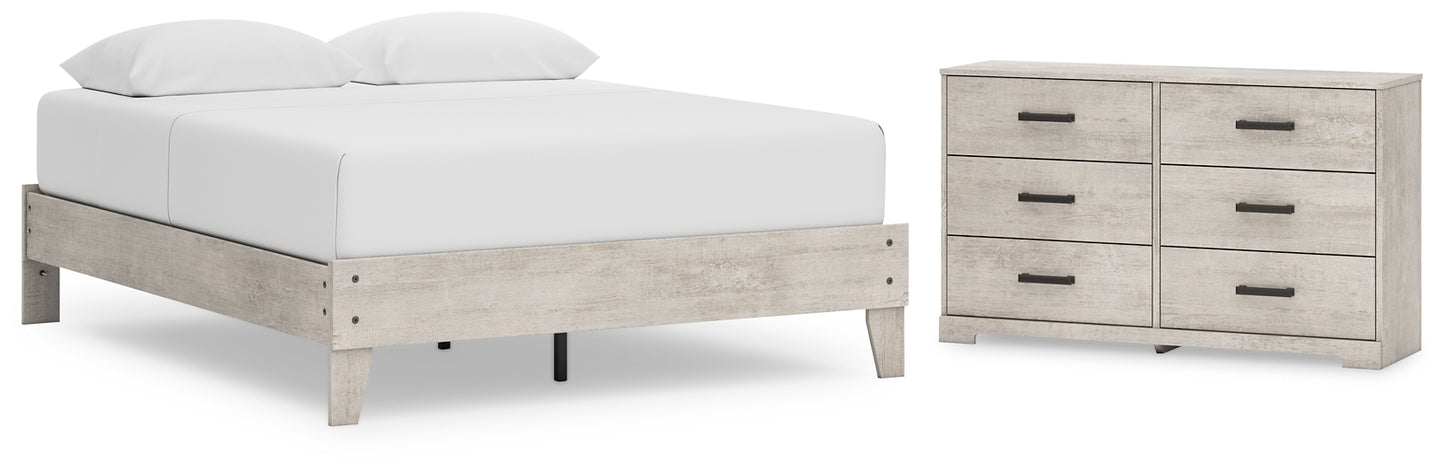 Ashley Express - Shawburn Queen Platform Bed with Dresser