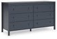 Ashley Express - Simmenfort Twin Panel Headboard with Dresser, Chest and 2 Nightstands