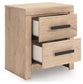 Ashley Express - Sanginlane Two Drawer Night Stand