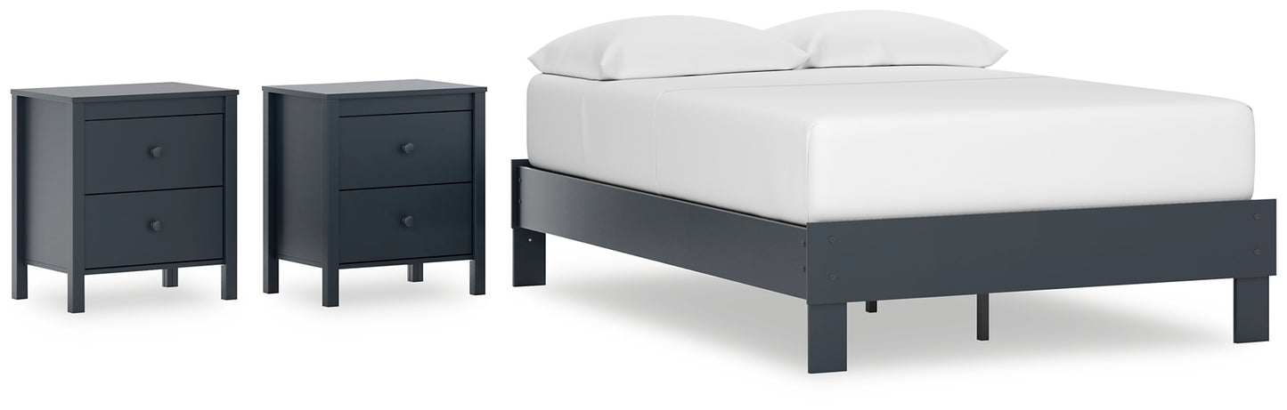 Ashley Express - Simmenfort Full Platform Bed with 2 Nightstands