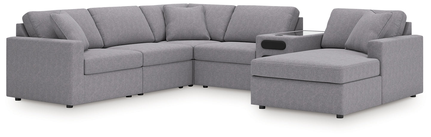 Modmax 6-Piece Sectional with Audio System and Chaise