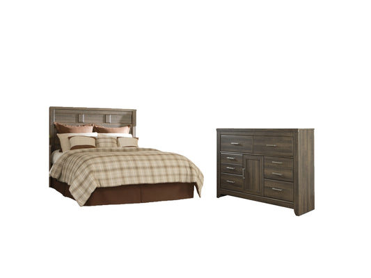 Juararo Queen Panel Headboard with Dresser