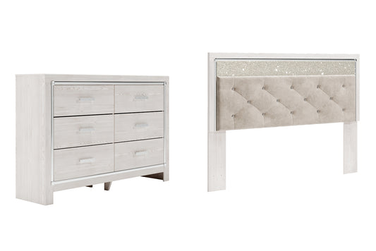 Altyra King Panel Headboard with Dresser