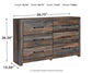 Drystan Queen Panel Headboard with Dresser