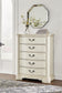 Arlendyne King Upholstered Bed with Mirrored Dresser, Chest and 2 Nightstands