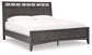 Montillan California King Panel Bed with Mirrored Dresser, Chest and 2 Nightstands