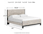 Vessalli King Panel Bed with Dresser